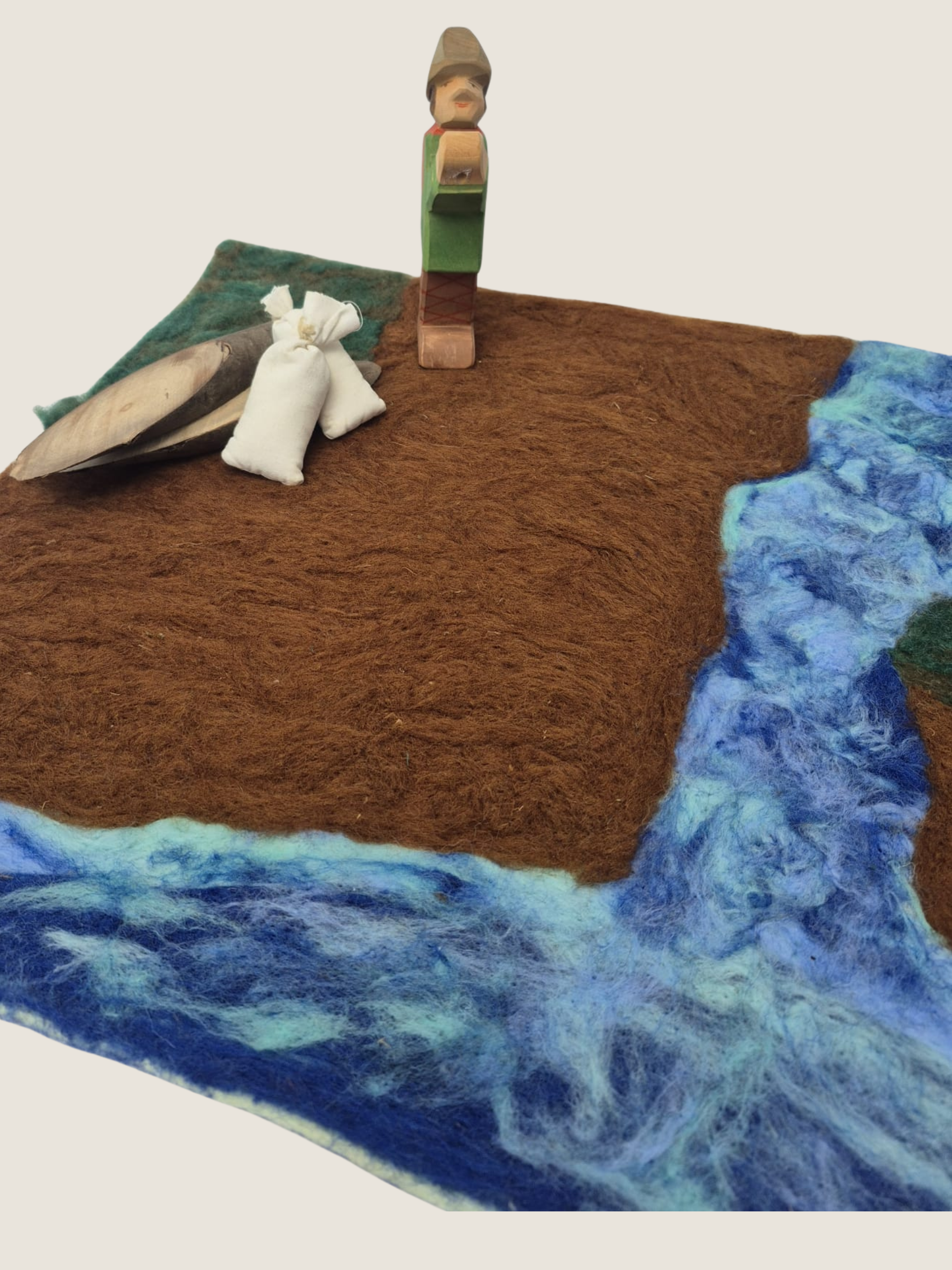 Spielmatte Natur mit Fluss