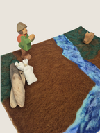 Spielmatte Natur mit Fluss