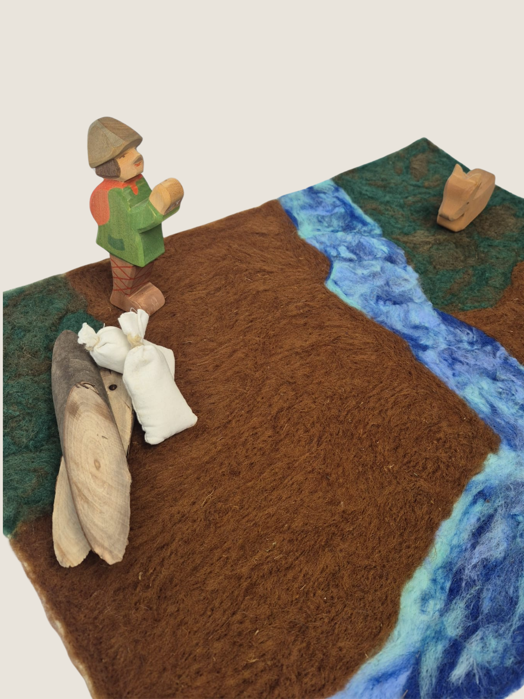 Spielmatte Natur mit Fluss