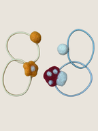 Kinder-Haargummisets aus Filz