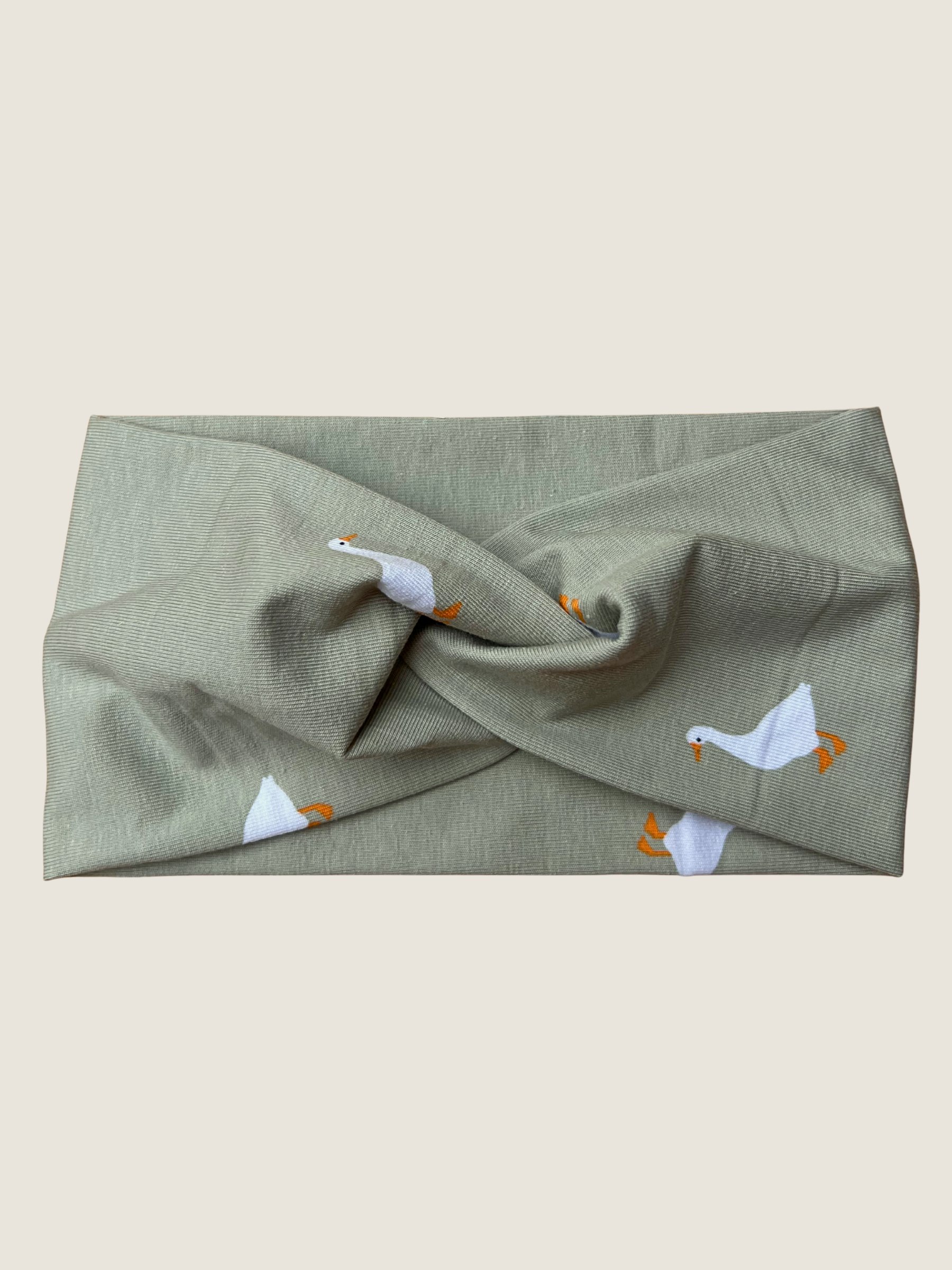 Gans - Stirnband aus Baumwolle