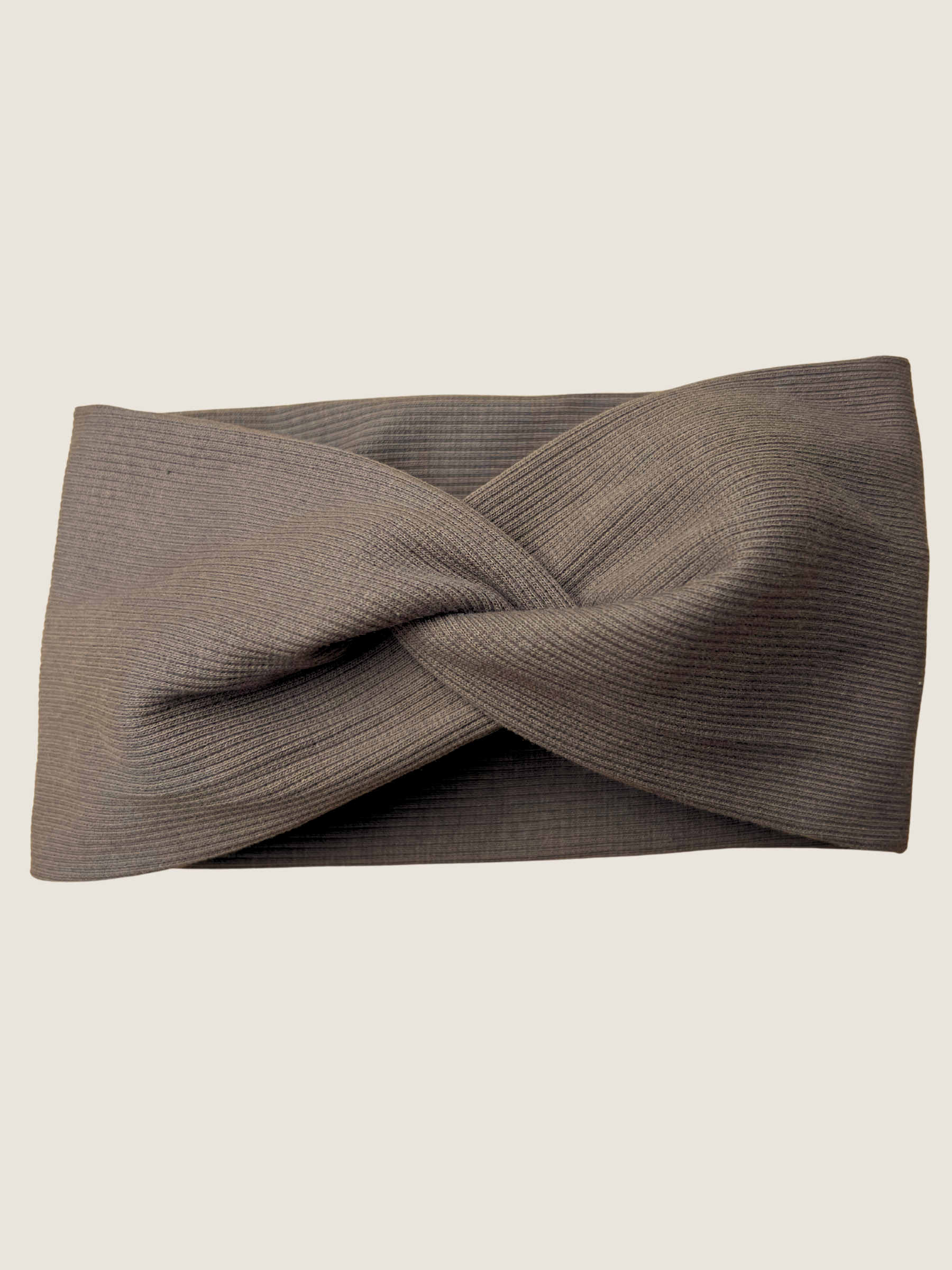 Braunes Stirnband aus Baumwolle